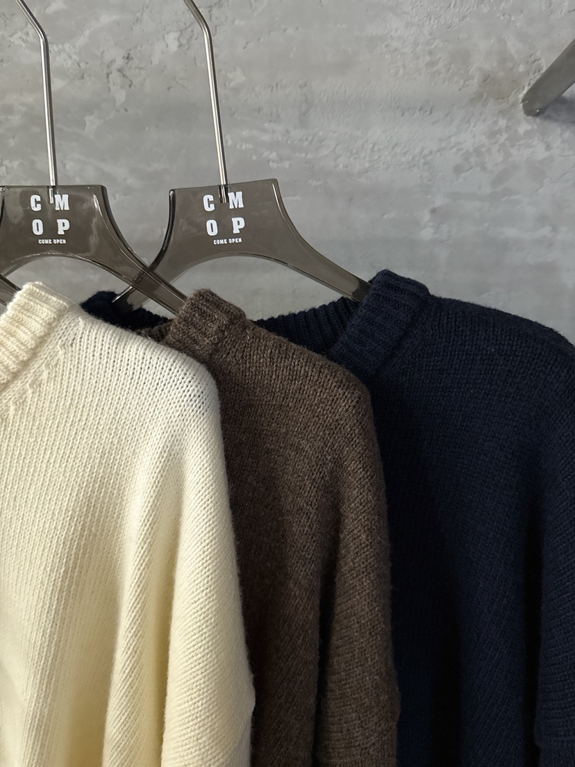 COME OPEN東大門㊣直郵女裝新款人氣職業25秋冬針織衫V領羊絨COMP-(COME OPEN)針織衫