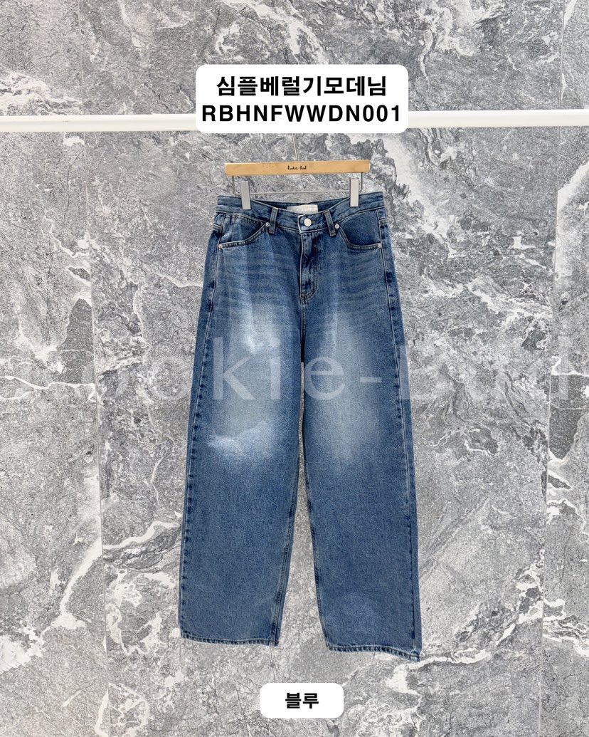 ROOKIE BUD東大門㊣代購女士新款人氣25秋冬休閑牛仔褲羊毛ROOKIE BUD-L牛仔褲