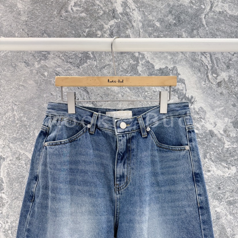 ROOKIE BUD東大門㊣代購女士新款人氣25秋冬休閑牛仔褲羊毛ROOKIE BUD-L牛仔褲