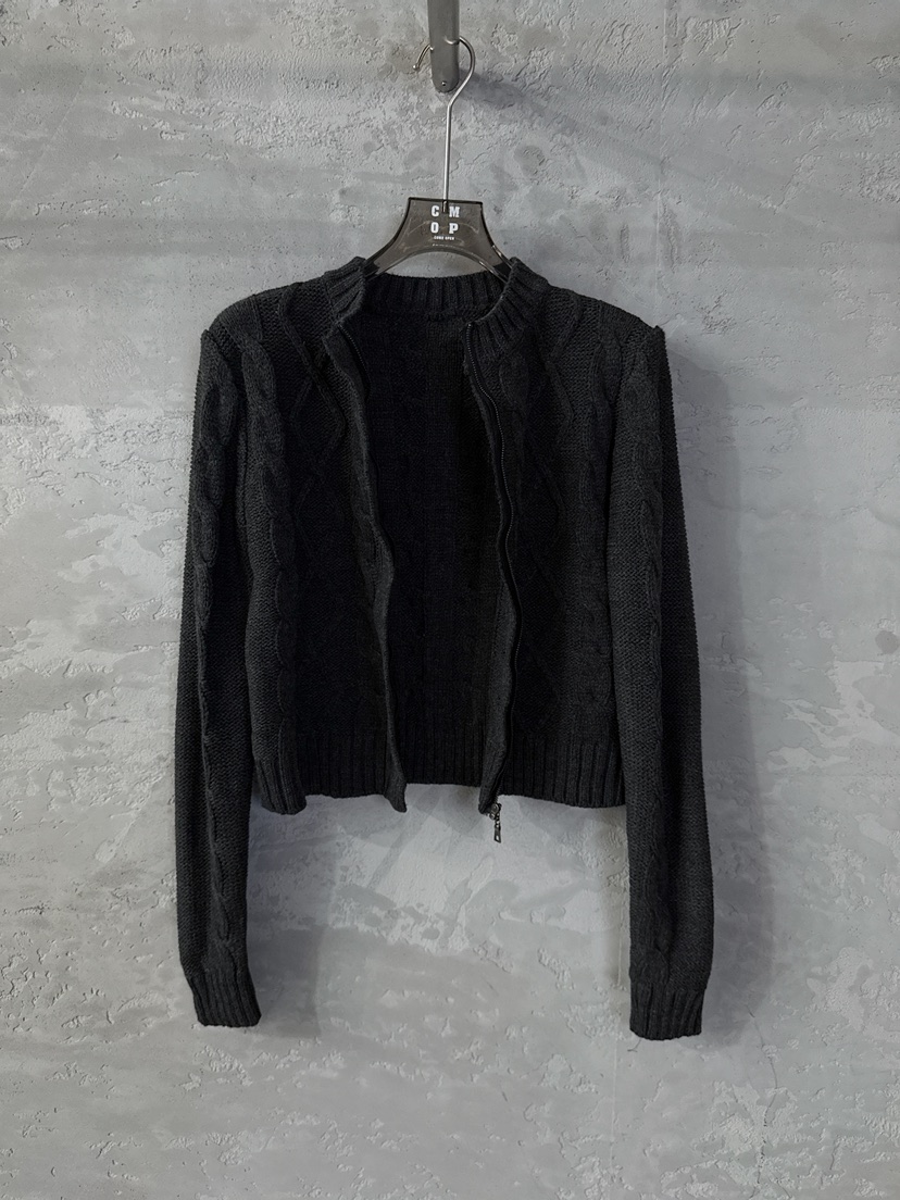COME OPEN韓國直郵㊣女裝新品休閑人氣真品針織衫拉鏈開衫COMP-(COME OPEN)針織衫
