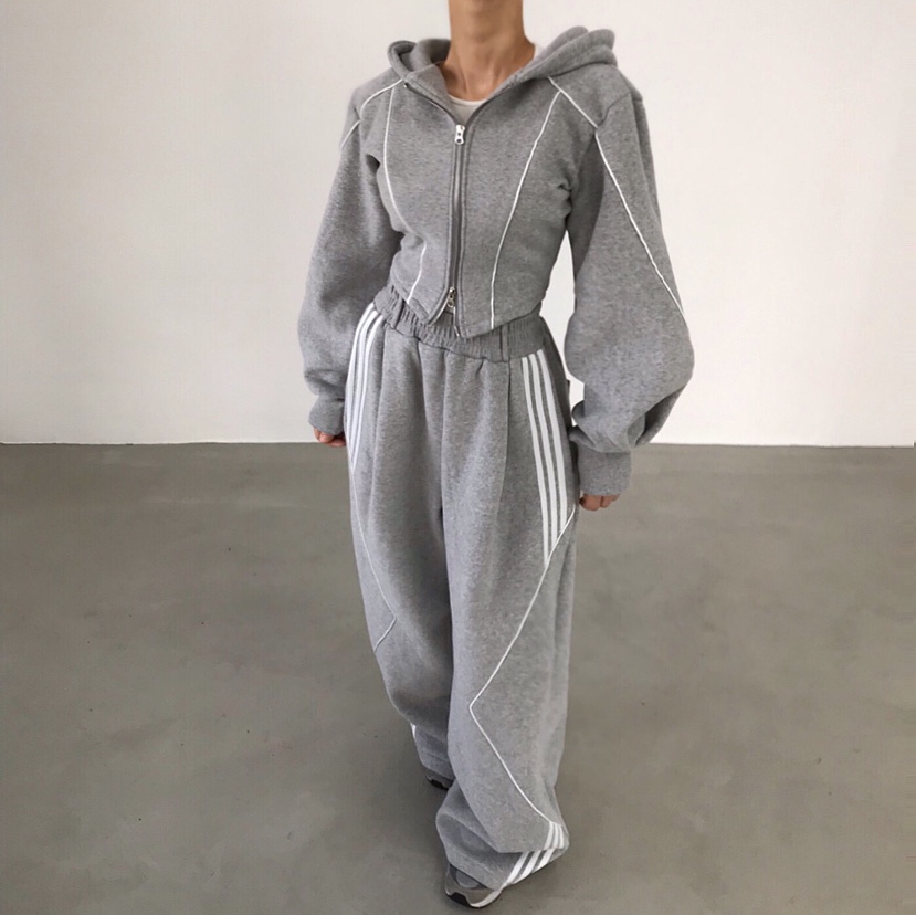 2TWO MOON東大門㊣直郵女士新品熱賣人氣真品衛衣連帽拉鏈衫2TWO MOON衛衣圖色2