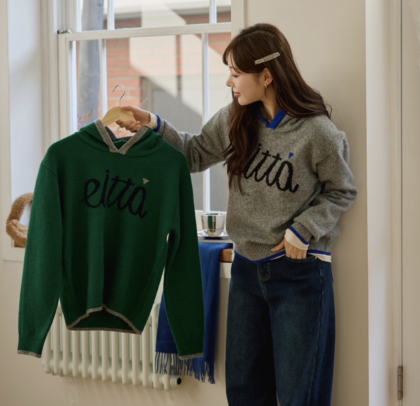 I BLLE東大門㊣代購女裝新款熱賣25秋冬真品休閑時尚針織衫I BLLE針織衫