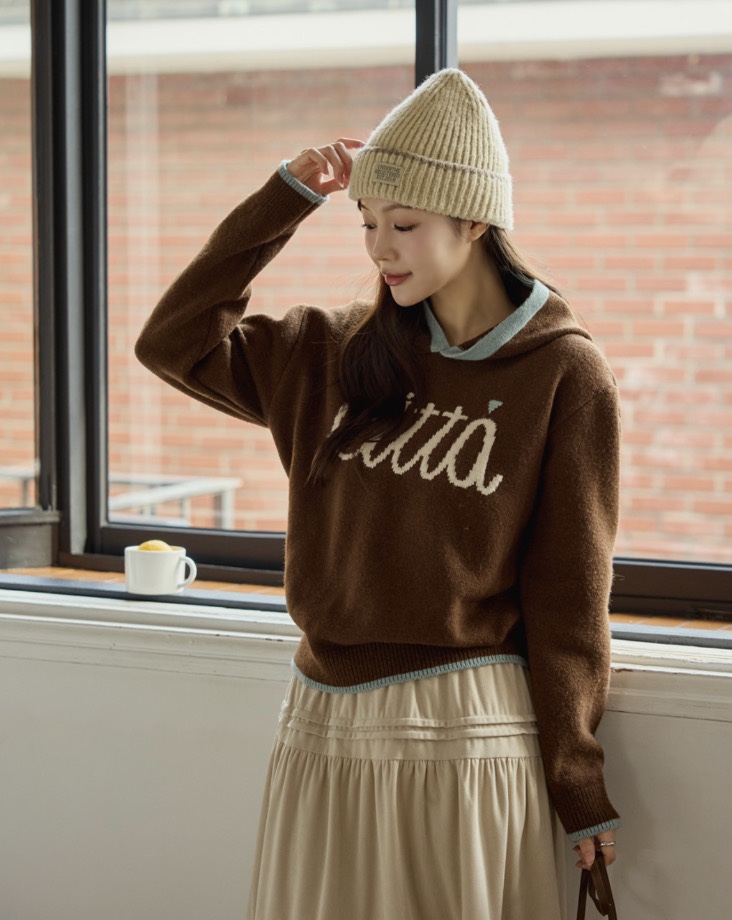 I BLLE東大門㊣代購女裝新款熱賣25秋冬真品休閑時尚針織衫I BLLE針織衫