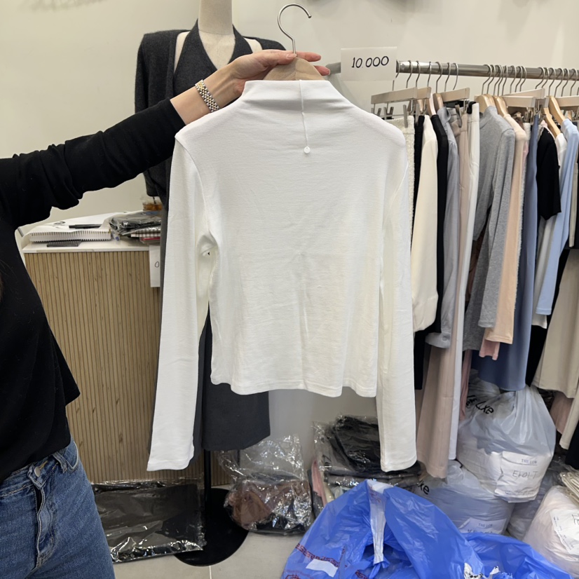 THE LOW韓國代購㊣女裝新品熱賣25秋冬時尚休閑人氣長袖T恤THE LOW長袖T恤