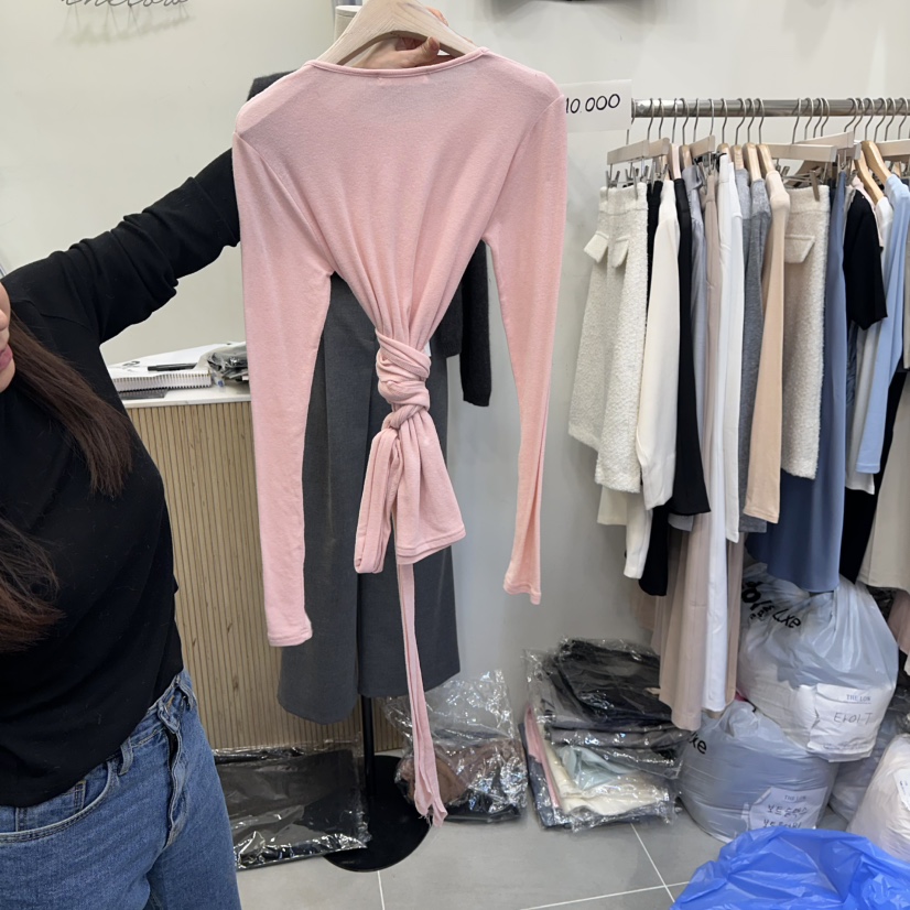 THE LOW東大門㊣實拍女士新款休閑真品25秋冬時尚人氣長袖T恤THE LOW長袖T恤