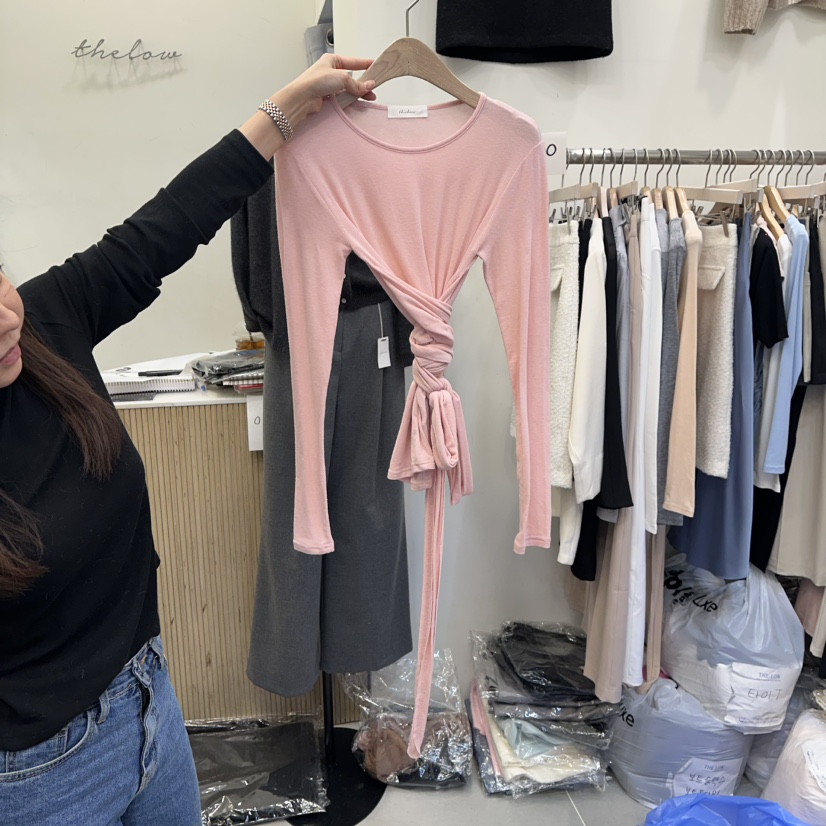 THE LOW東大門㊣實拍女士新款休閑真品25秋冬時尚人氣長袖T恤THE LOW長袖T恤圖色3