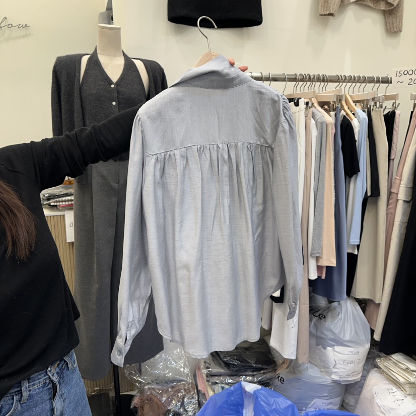 THE LOW韓國代購㊣女士新品推薦休閑熱賣人氣真品襯衫蕾絲衫THE LOW襯衫/蕾絲衫