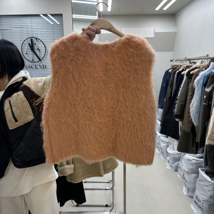 ASCEND東大門㊣代購女士新品休閑時尚職業推薦人氣馬甲羊駝毛ASCEND馬甲