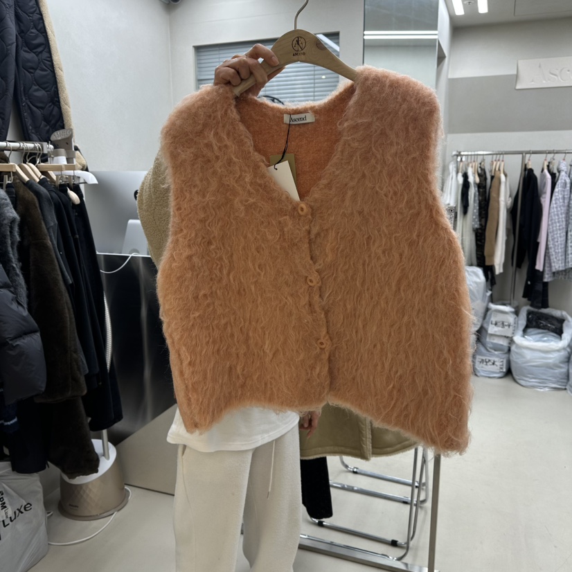 ASCEND東大門㊣代購女士新品休閑時尚職業推薦人氣馬甲羊駝毛ASCEND馬甲圖色2