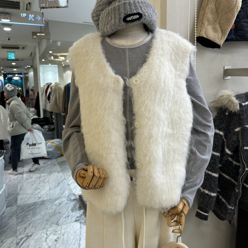 ASCEND東大門㊣代購女士新品休閑時尚職業推薦人氣馬甲羊駝毛ASCEND馬甲圖色3