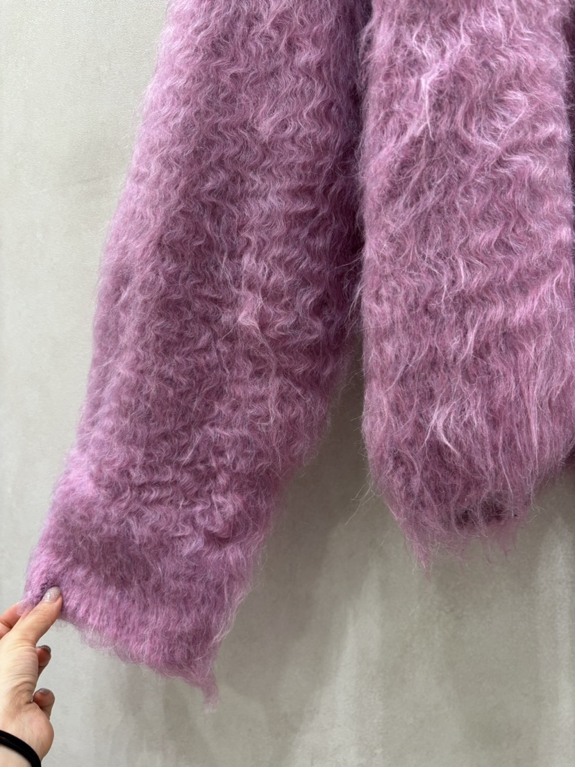 WHO IS SHE韓國代購㊣女裝新品職業25秋冬真品毛衣馬海毛V領WHO IS SHE毛衣