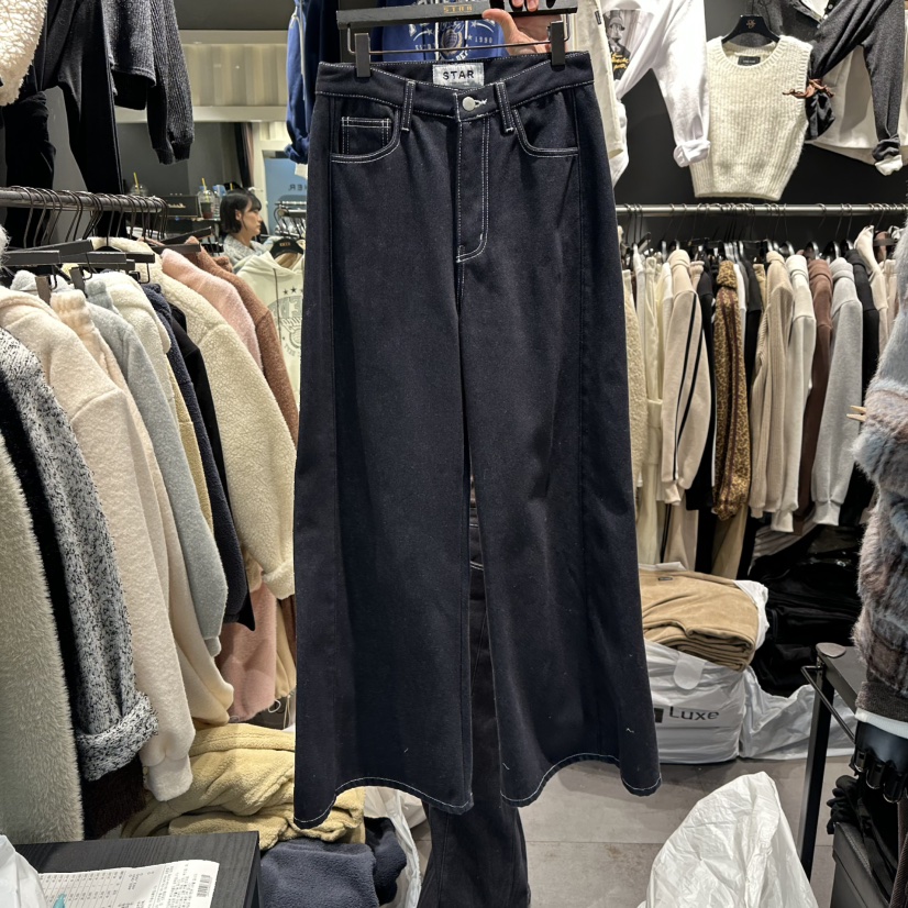 LONE STAR東大門㊣代購女裝新款休閑時尚人氣熱賣休閑褲加絨LONE STAR休閑褲圖色1