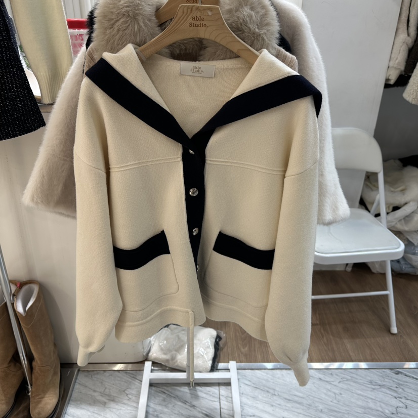 ABLESTUDIO東大門㊣直郵女裝新款真品休閑時尚25秋冬推薦夾克ABLESTUDIO夾克圖色1