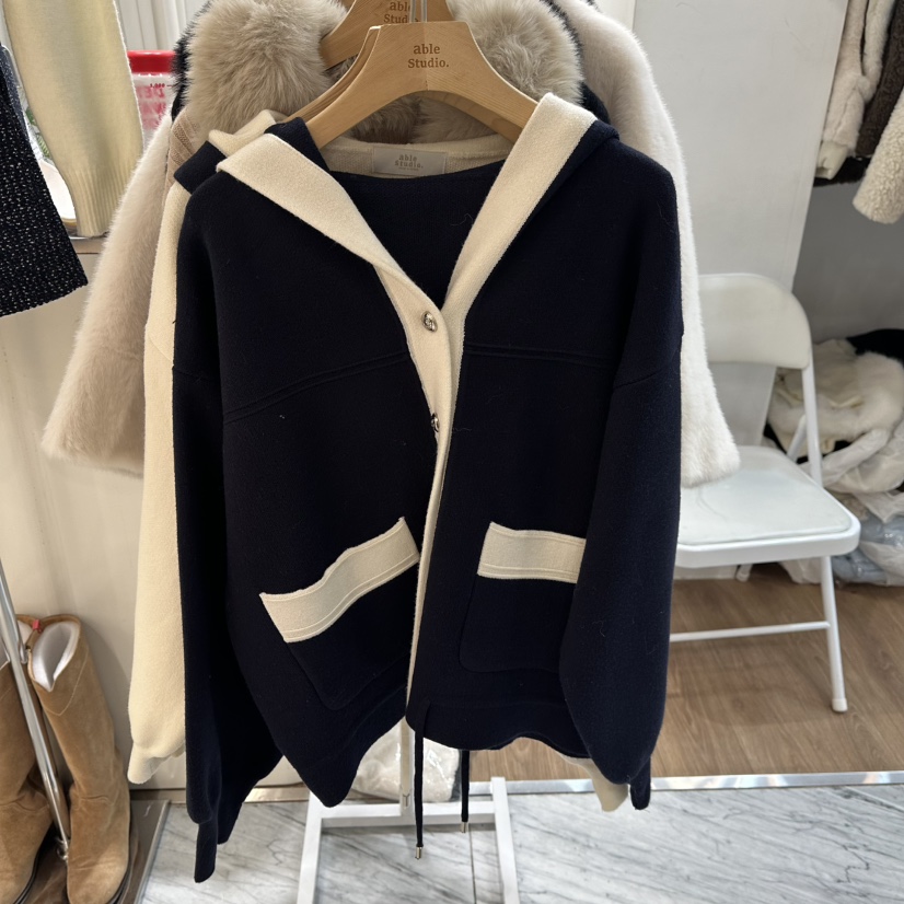 ABLESTUDIO東大門㊣直郵女裝新款真品休閑時尚25秋冬推薦夾克ABLESTUDIO夾克圖色2