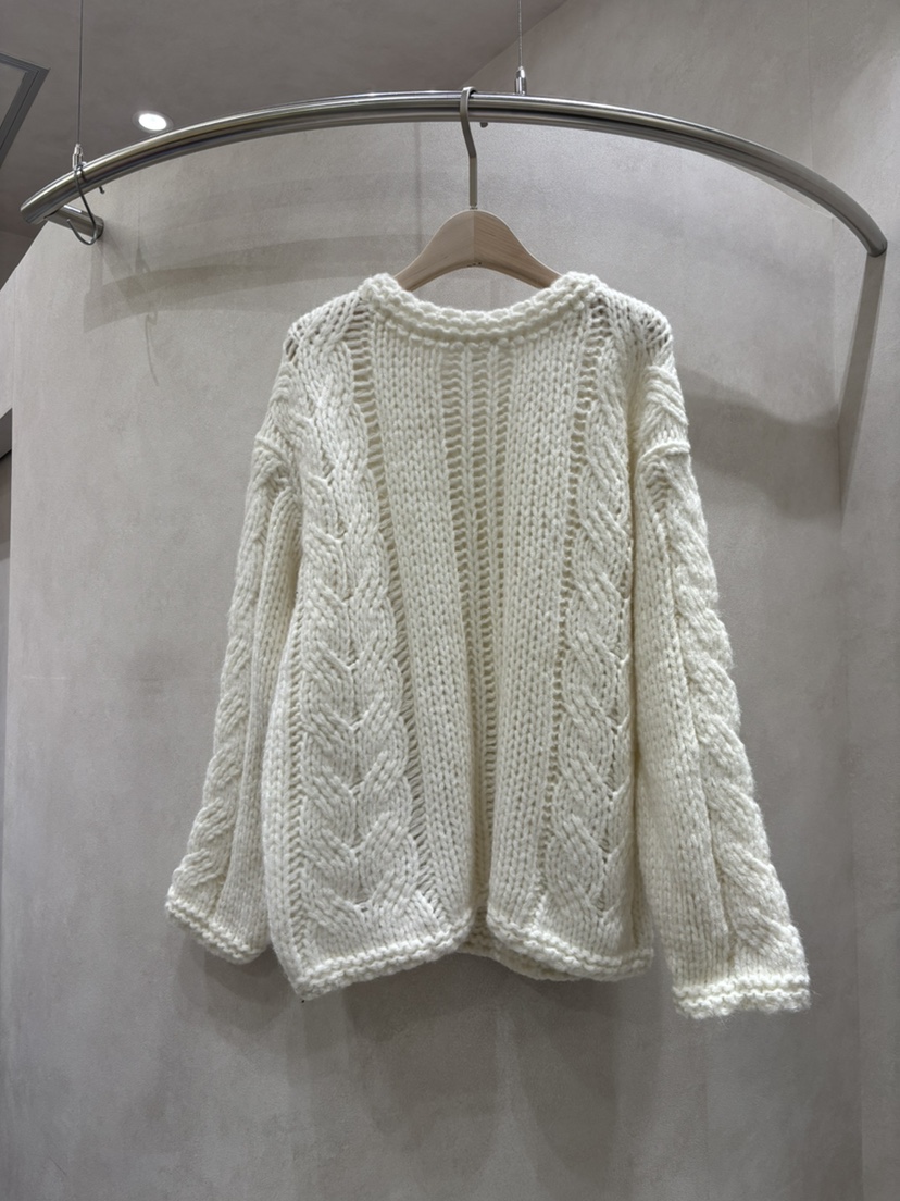 WHO IS SHE韓國代購㊣女士新款真品25秋冬推薦毛衣手工編織WHO IS SHE毛衣圖色1