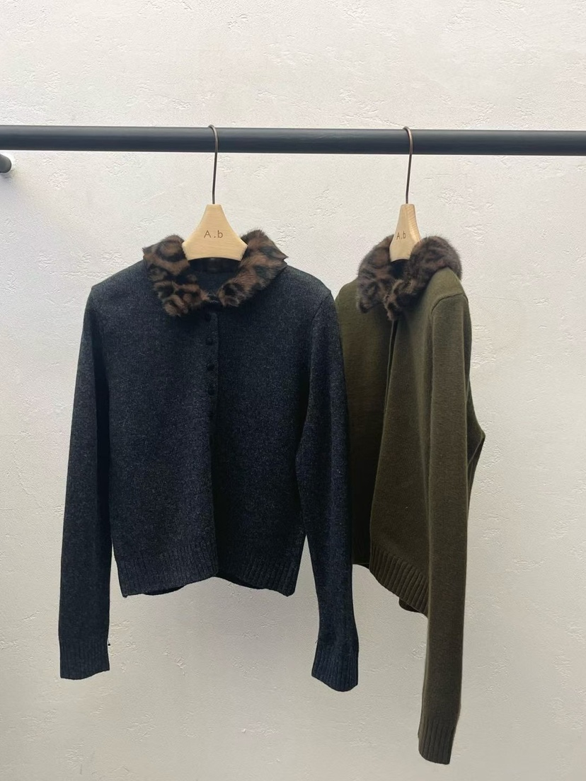 AUTUMN BEIGE-Q東大門㊣代購女裝新品休閑職業真品25秋冬毛衣A.b/AUTUMN BEIGE毛衣圖色2左二色