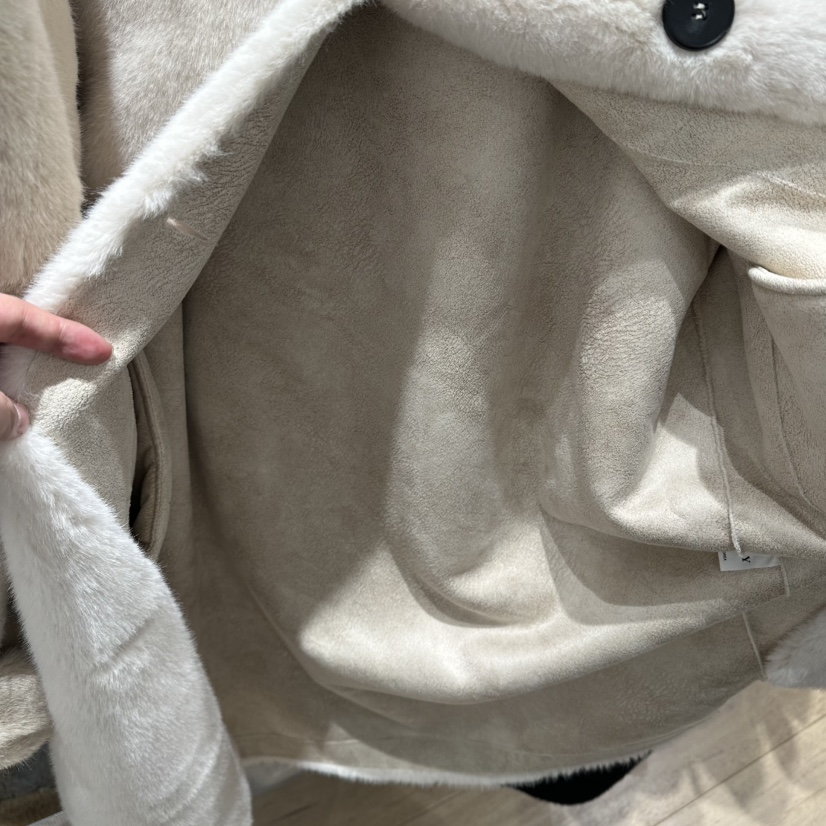 DDAY東大門㊣直郵女裝新款時尚真品職業25秋冬中長款大衣毛皮DDAY中長款大衣