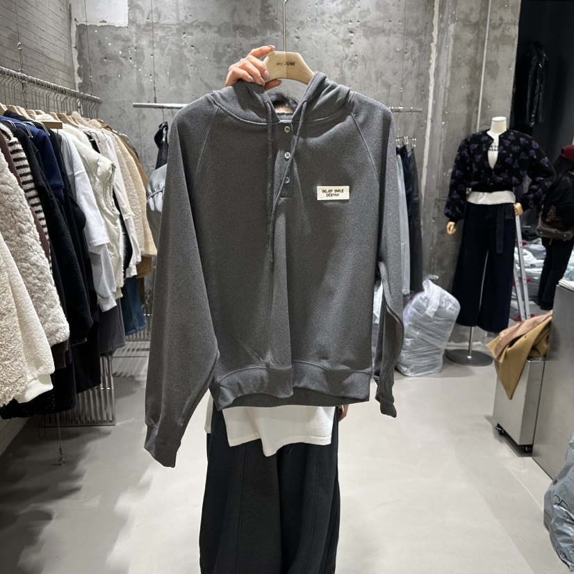 JUNI東大門㊣代購女裝新款推薦人氣職業熱賣休閑時尚25秋冬衛衣my juni衛衣圖色2