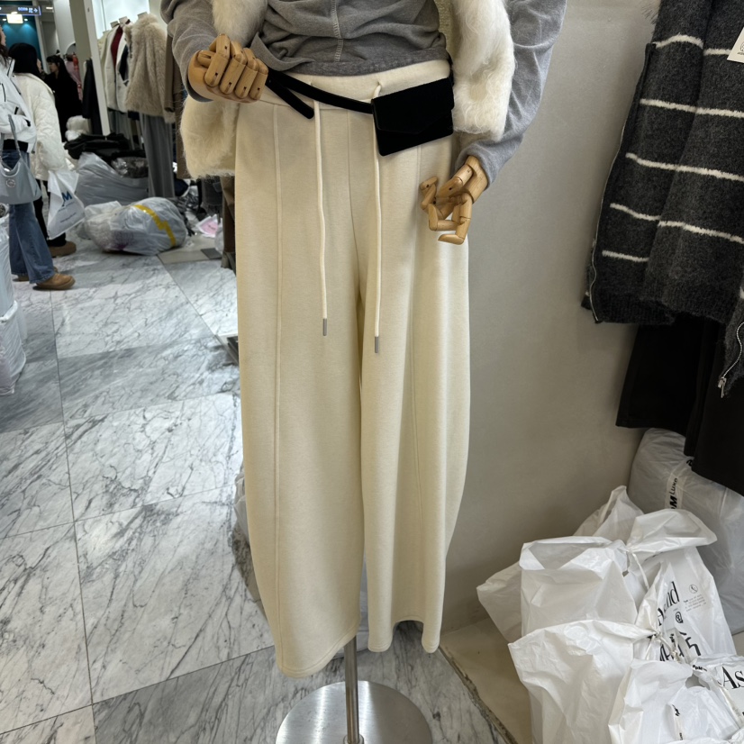 ASCEND東大門㊣代購女士新款熱賣真品休閑褲不含腰帶加絨抓絨ASCEND休閑褲圖色1