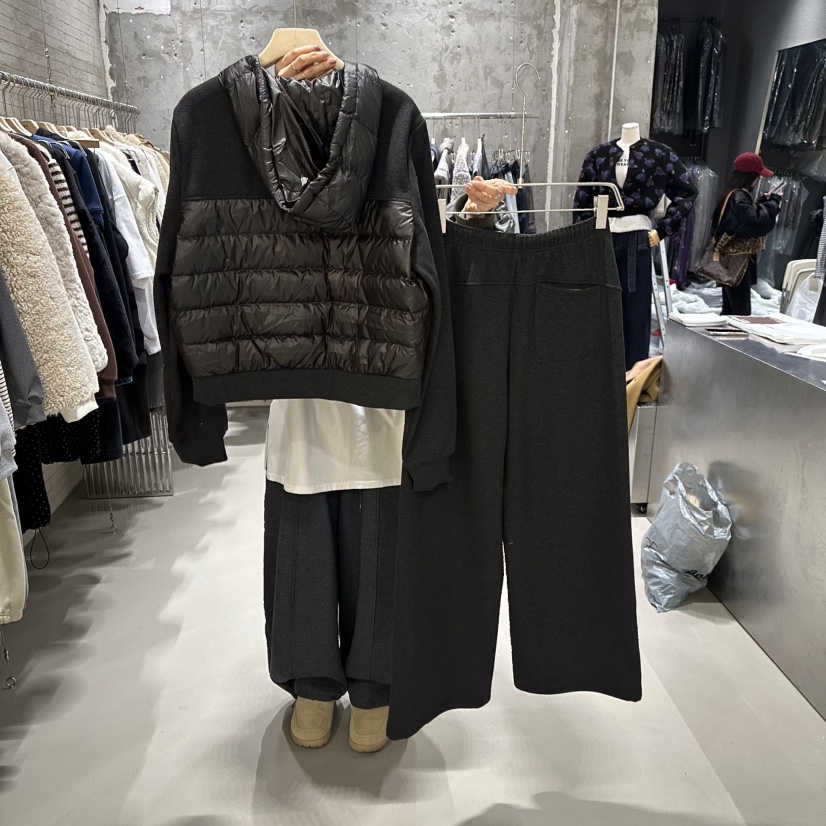 JUNI東大門㊣實拍女裝新款真品時尚職業人氣熱賣套裝加絨套裝my juni套裝