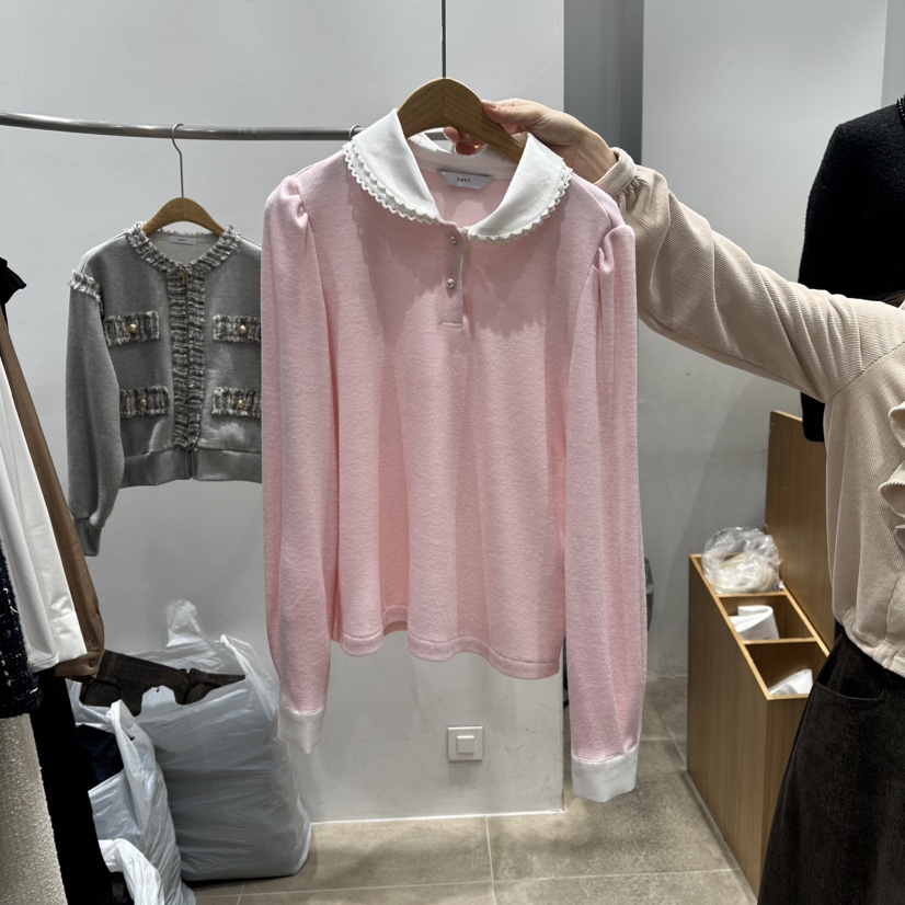 ENVY東大門㊣直郵女裝新品休閑推薦人氣熱賣25秋冬襯衫蕾絲衫ENVY襯衫/蕾絲衫圖色1