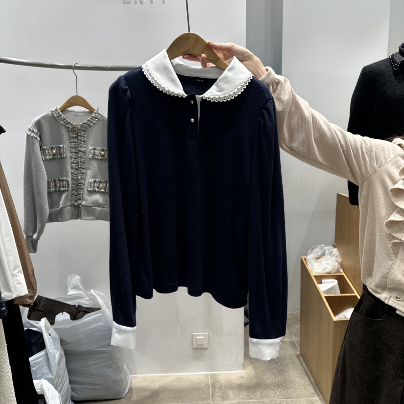 ENVY東大門㊣直郵女裝新品休閑推薦人氣熱賣25秋冬襯衫蕾絲衫ENVY襯衫/蕾絲衫圖色3
