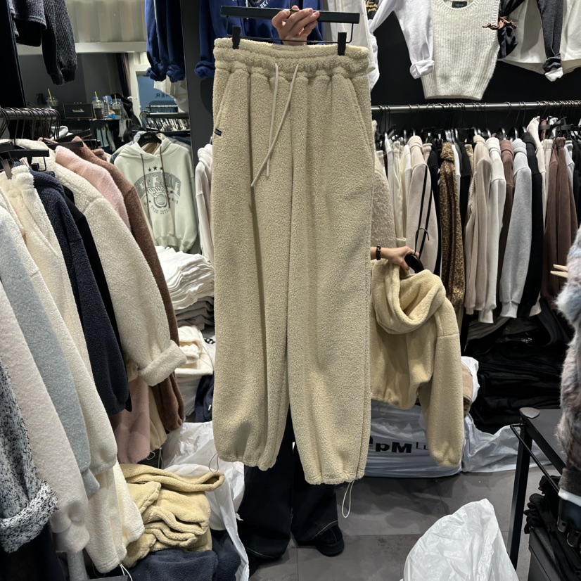 LONE STAR東大門㊣實拍女裝新品休閑熱賣時尚25秋冬休閑褲加絨LONE STAR休閑褲圖色2