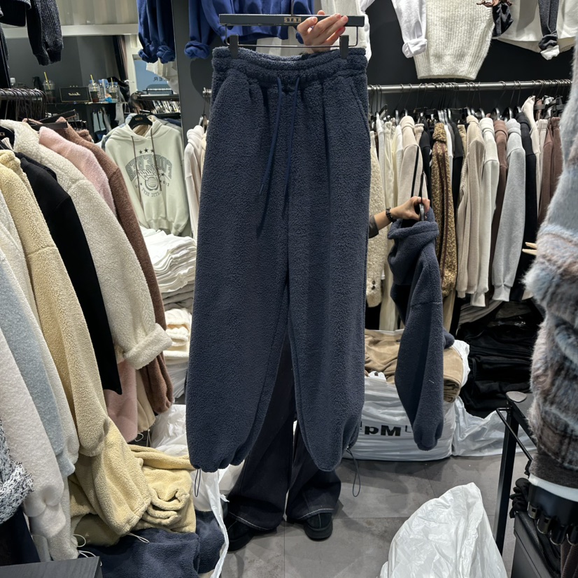 LONE STAR東大門㊣實拍女裝新品休閑熱賣時尚25秋冬休閑褲加絨LONE STAR休閑褲圖色3