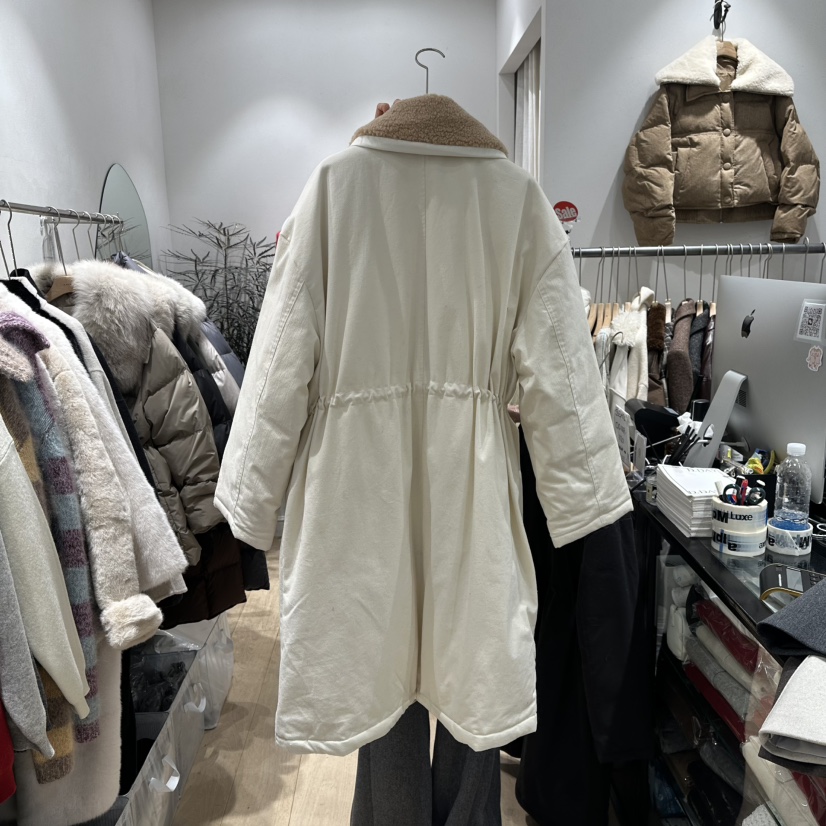 DDAY東大門㊣代購女士新款職業熱賣人氣長款羽絨服羊毛鴨絨DDAY長款羽絨服