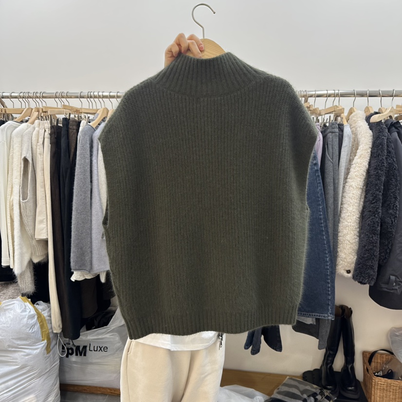 DELIGHT-L東大門㊣實拍女士新品時尚25秋冬人氣推薦馬甲浣熊DELIGHT-L馬甲