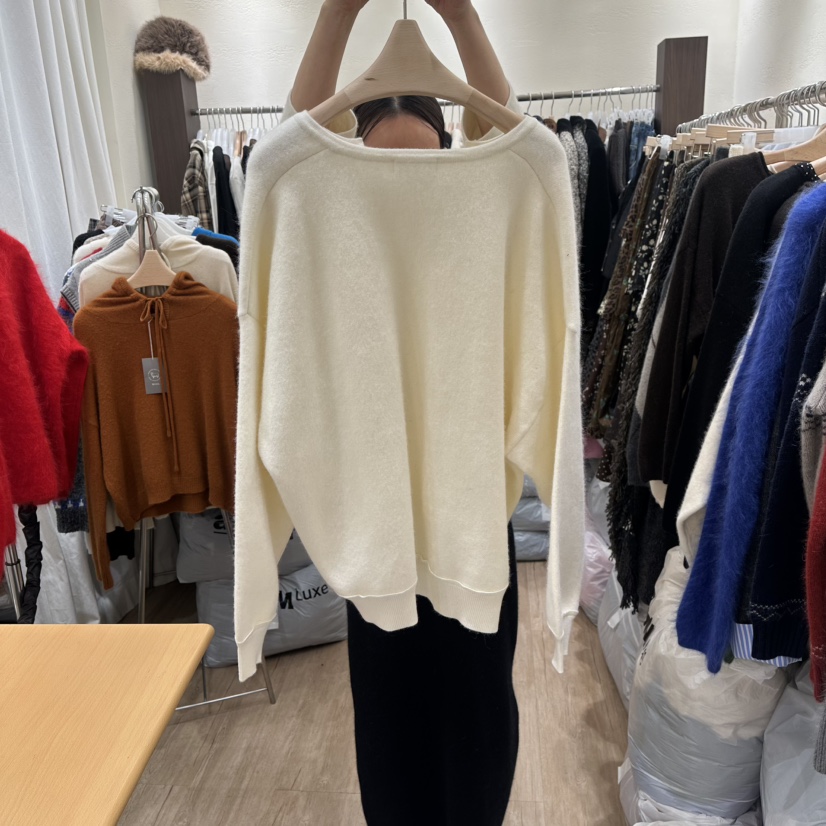 HANSUNGHYUN東大門㊣直郵女士新品熱賣休閑25秋冬針織衫羊毛寬松HANSUNGHYUN針織衫