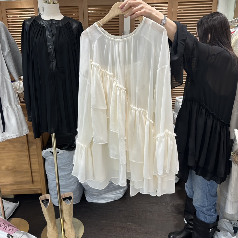 TRES BIEN東大門㊣代購女士新款人氣25秋冬真品時尚套裝套裝TRES BIEN套裝圖色1