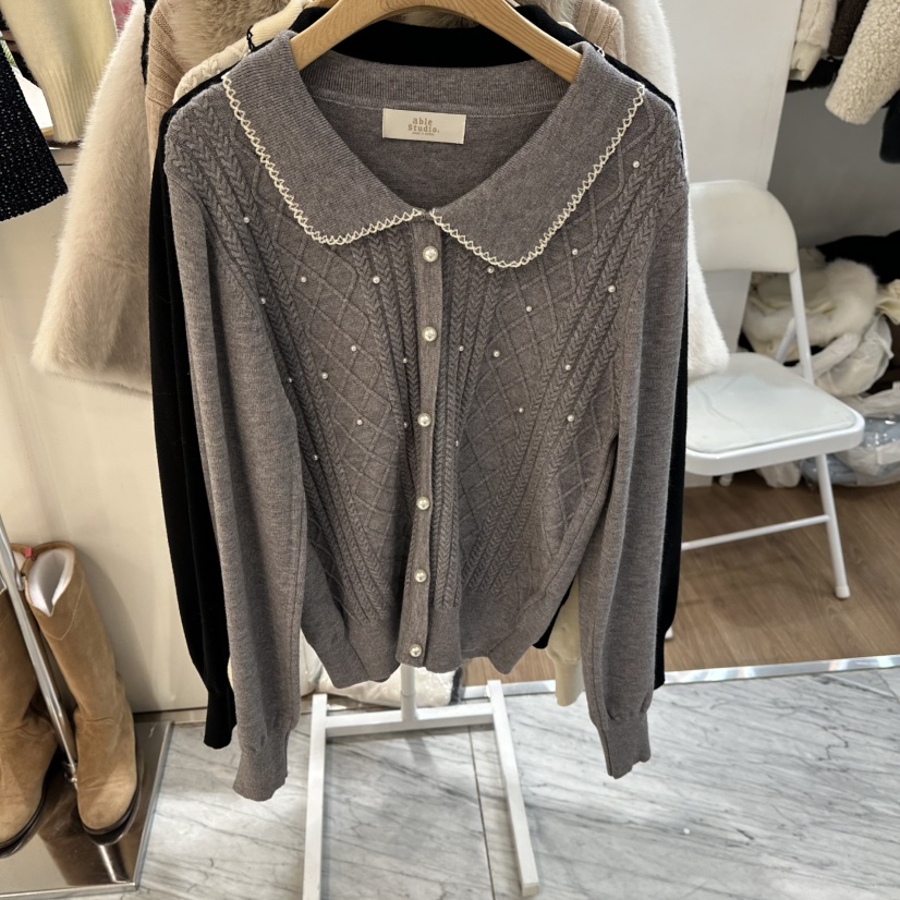 ABLESTUDIO韓國代購㊣女裝新款時尚真品推薦休閑熱賣針織衫ABLESTUDIO針織衫圖色1