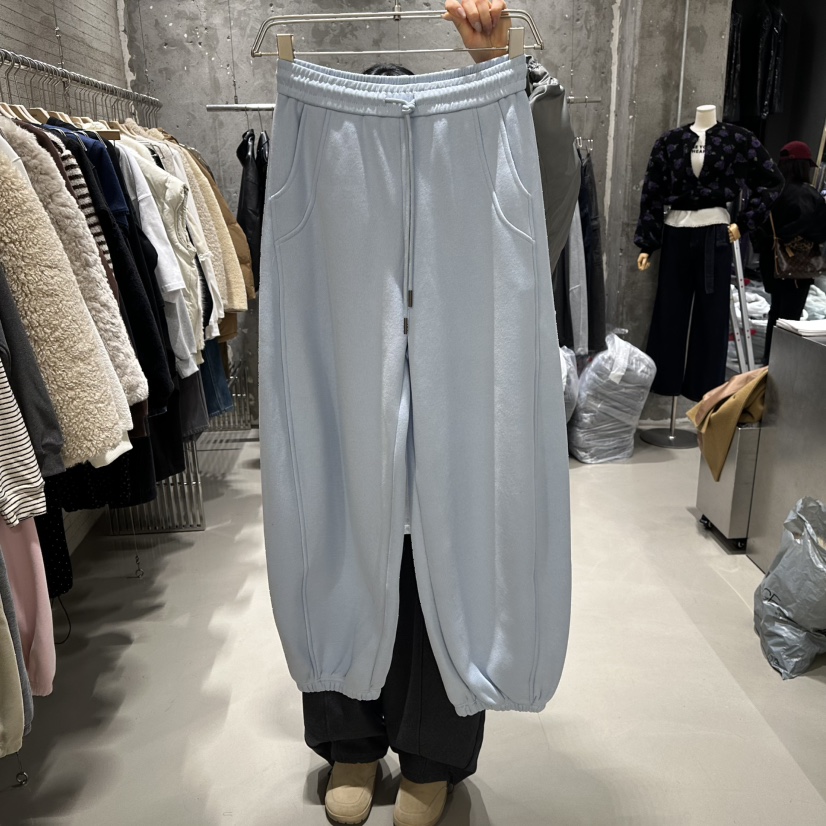 JUNI東大門㊣直郵女裝新品25秋冬熱賣時尚職業人氣休閑褲加絨my juni休閑褲圖色2