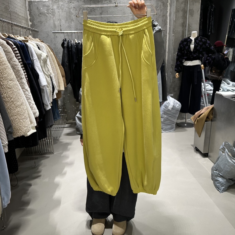 JUNI東大門㊣直郵女裝新品25秋冬熱賣時尚職業人氣休閑褲加絨my juni休閑褲圖色3