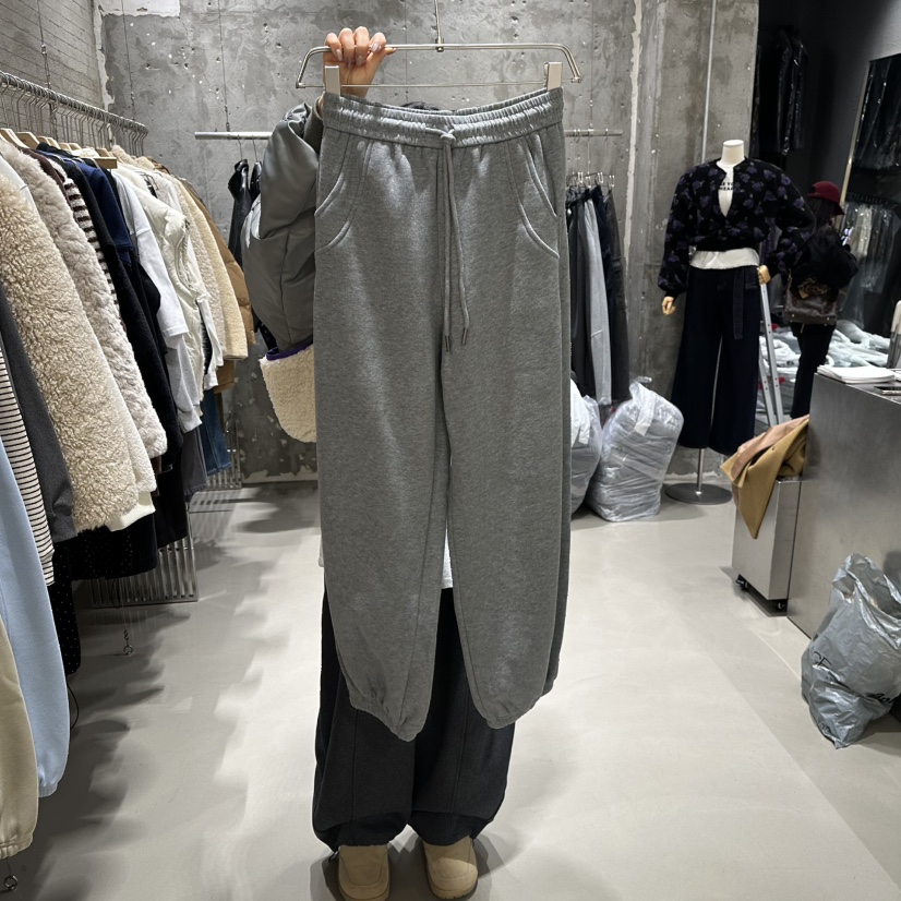 JUNI東大門㊣直郵女裝新品25秋冬熱賣時尚職業人氣休閑褲加絨my juni休閑褲圖色4