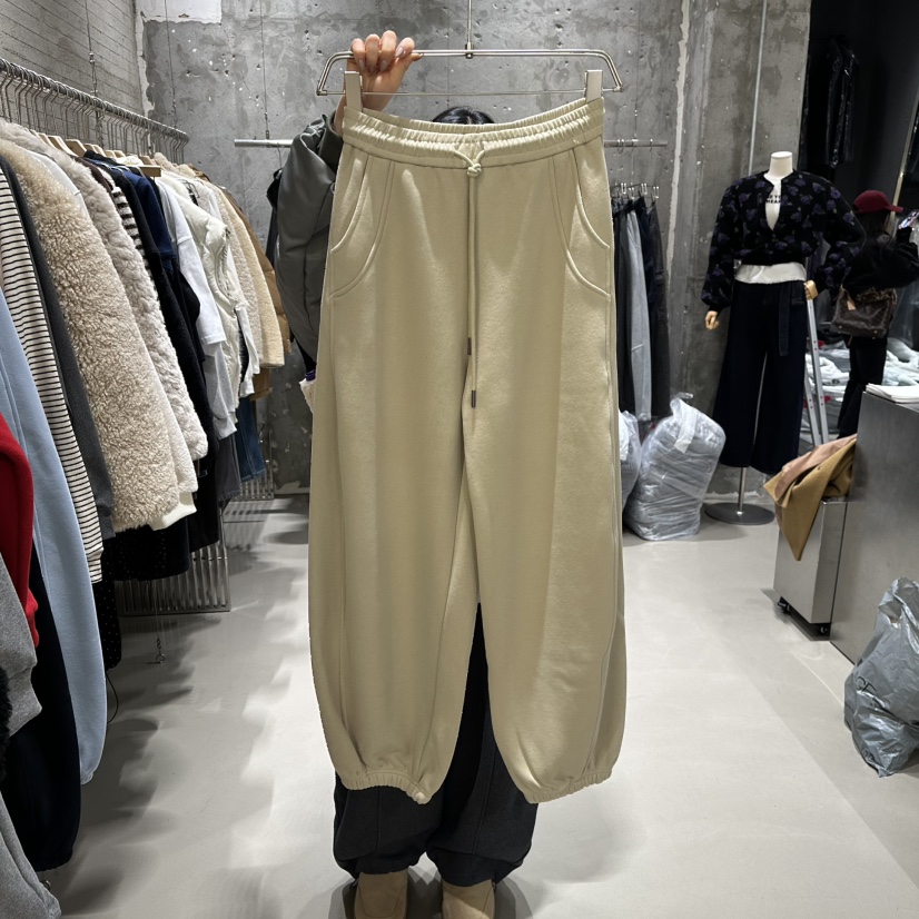 JUNI東大門㊣直郵女裝新品25秋冬熱賣時尚職業人氣休閑褲加絨my juni休閑褲圖色5