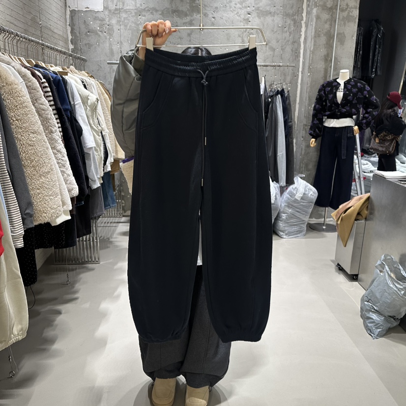 JUNI東大門㊣直郵女裝新品25秋冬熱賣時尚職業人氣休閑褲加絨my juni休閑褲圖色6