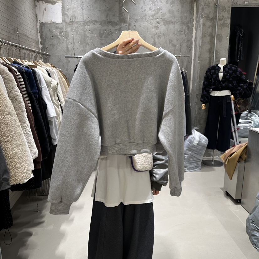 JUNI韓國代購㊣女士新款25秋冬人氣職業針織衫加絨羊毛開衫my juni針織衫