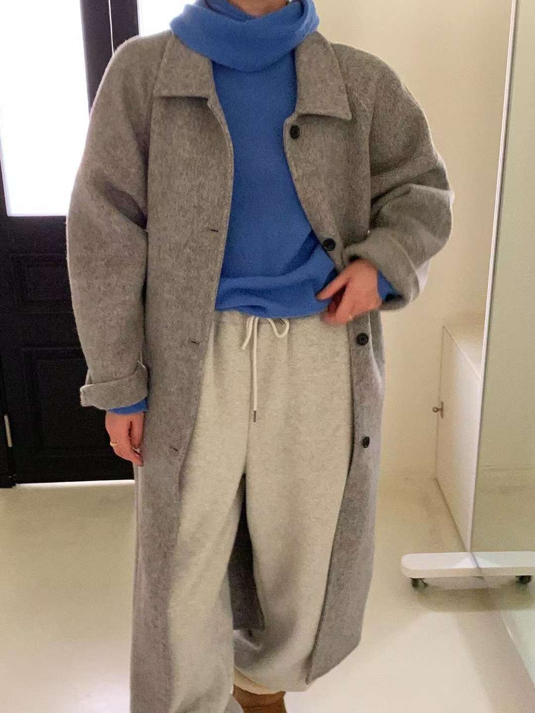 LONDON LACE-런던레이스-T東大門㊣代購女士新品職業中長款大衣LONDON LACE中長款大衣圖色1