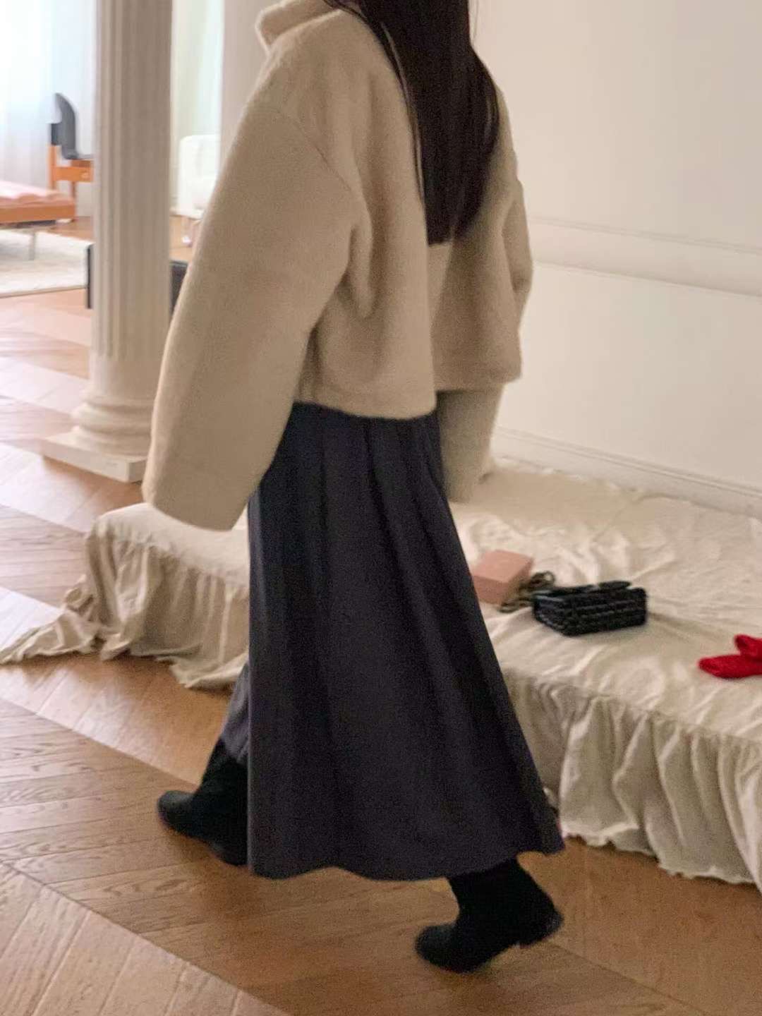 LONDON LACE-런던레이스-T東大門㊣實拍女士新款25秋冬夾克毛皮LONDON LACE夾克