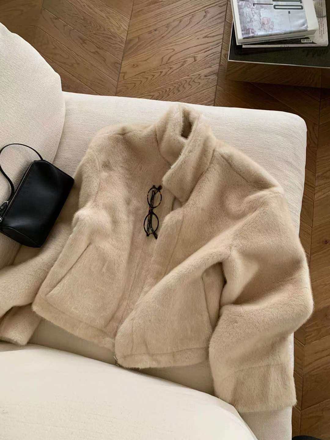 LONDON LACE-런던레이스-T東大門㊣實拍女士新款25秋冬夾克毛皮LONDON LACE夾克圖色1