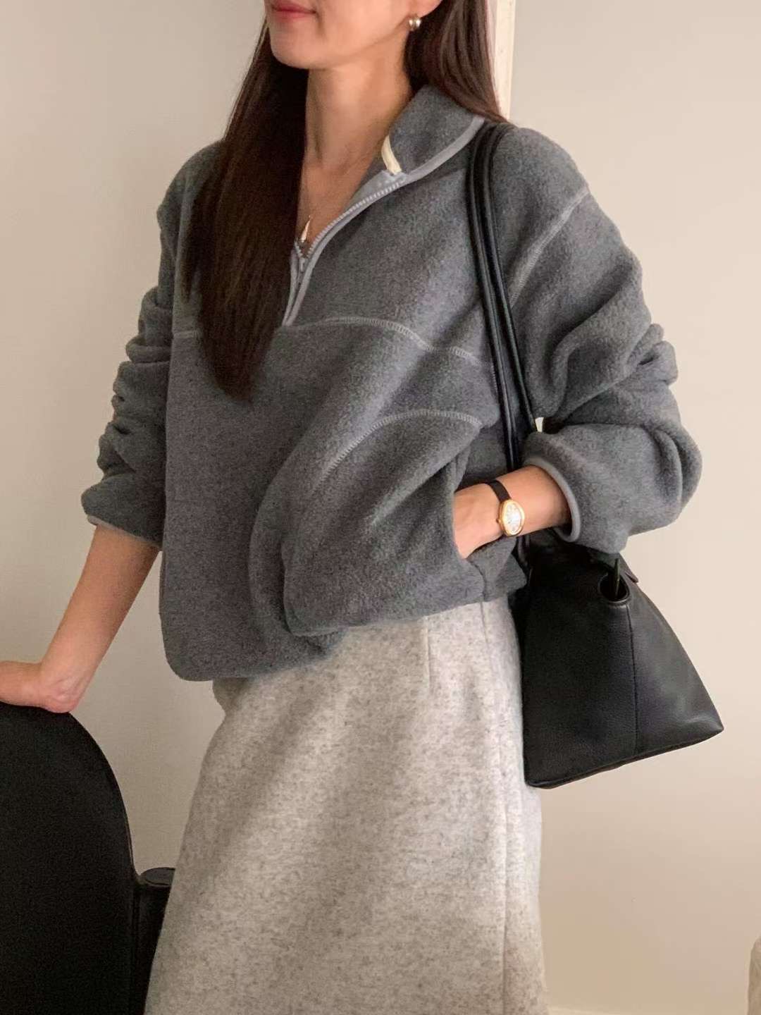 LONDON LACE-런던레이스-T韓國直郵㊣女裝新款人氣時尚衛衣LONDON LACE衛衣圖色1