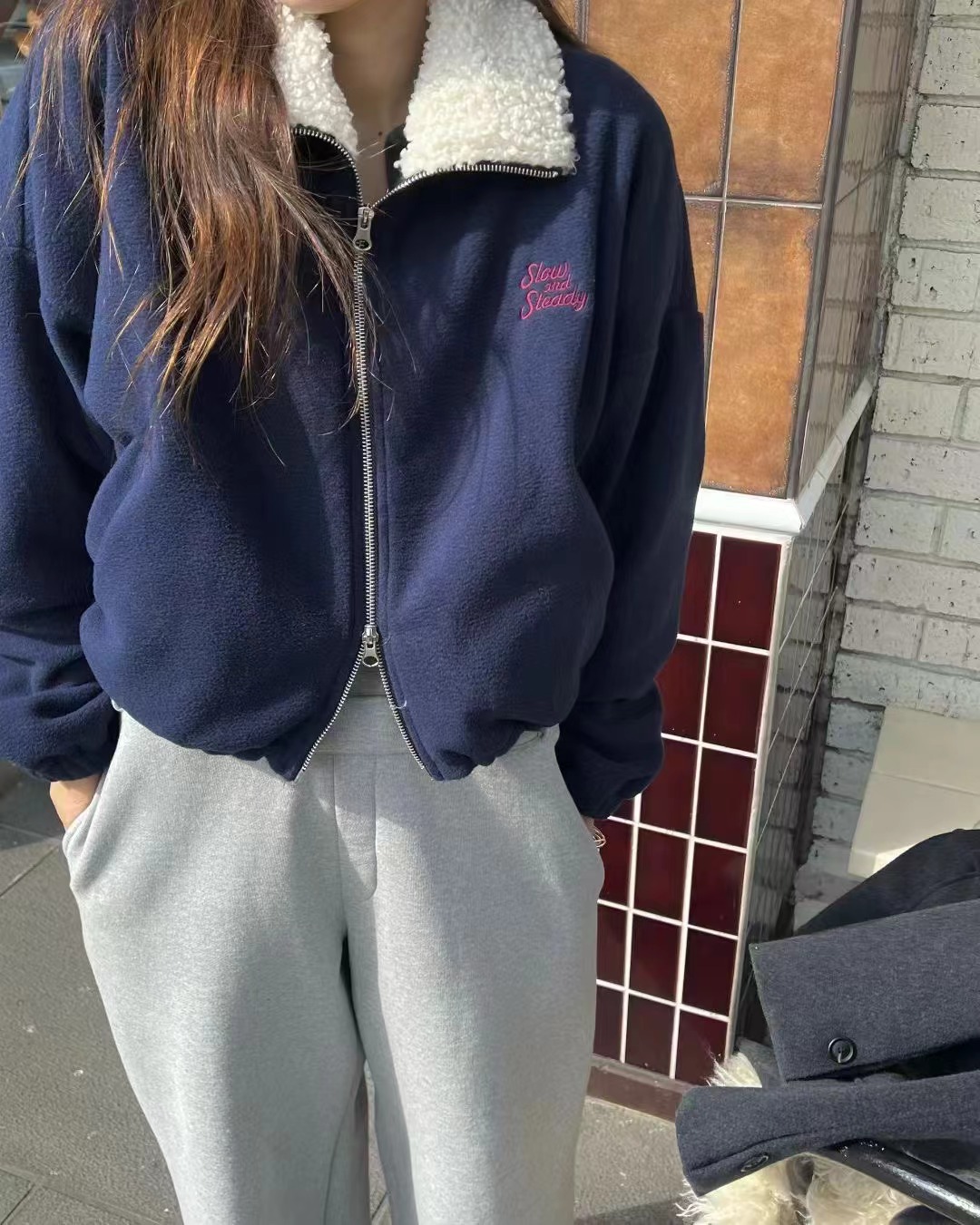 ONDA東大門㊣代購女士新品人氣推薦25秋冬時尚休閑職業夾克ONDA夾克圖色1