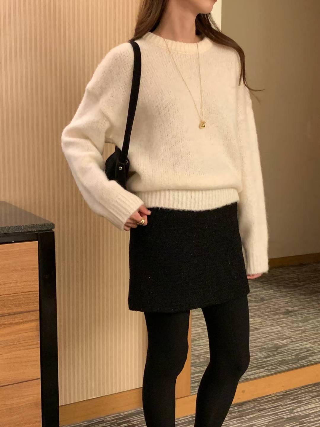 INOUF東大門㊣直郵女士新品人氣時尚推薦休閑熱賣針織衫羊駝INOUF/FLUTTER針織衫