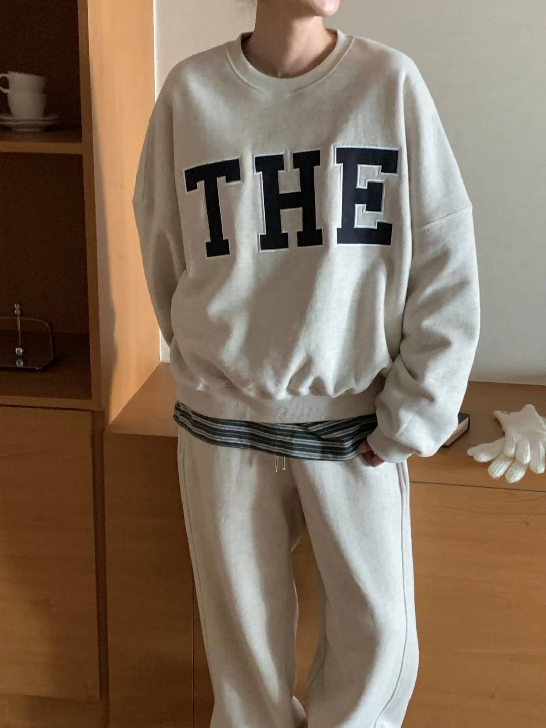 INOUF韓國代購㊣女士新款推薦時尚休閑25秋冬熱賣人氣職業衛衣INOUF/FLUTTER衛衣