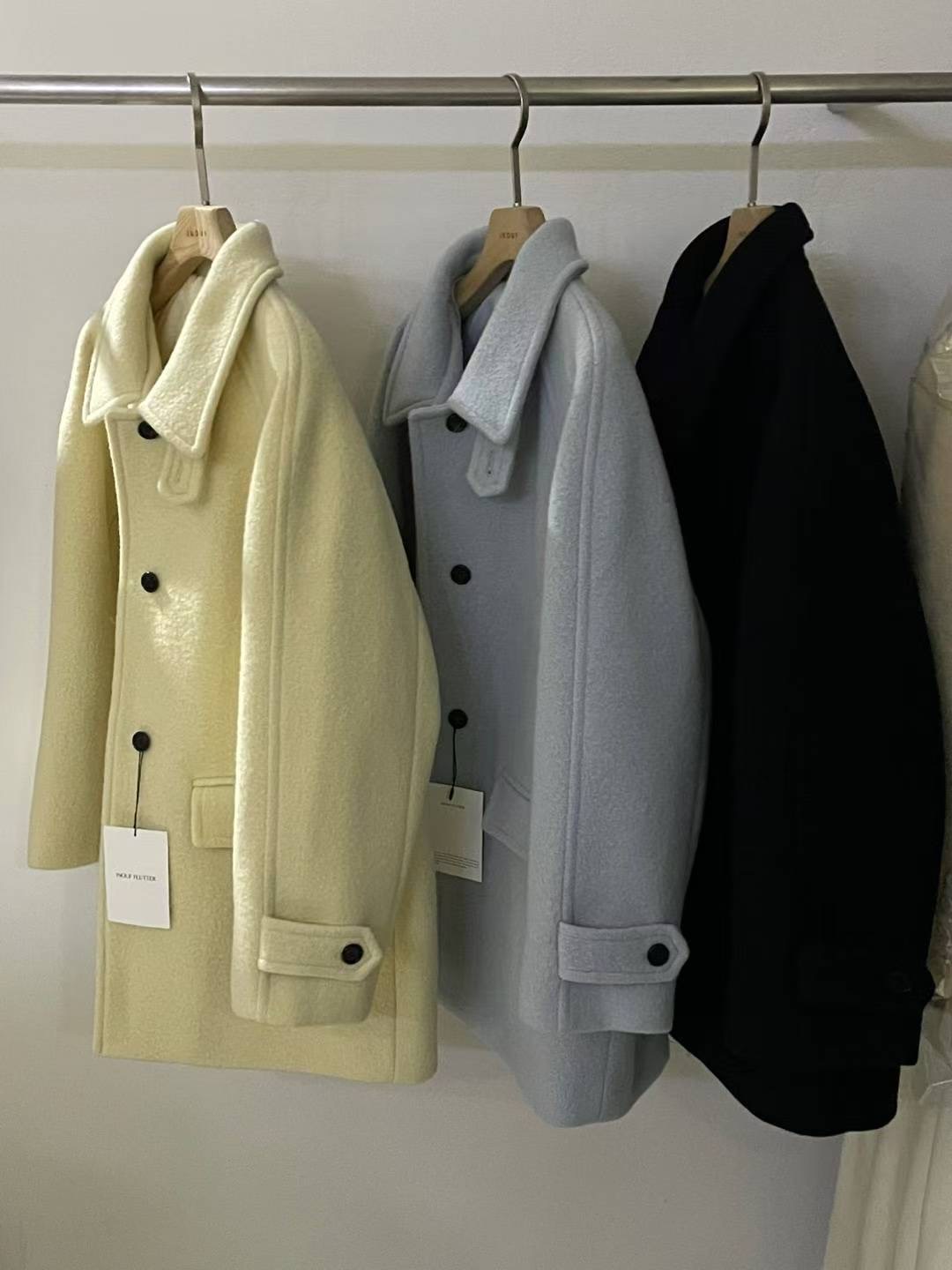 INOUF東大門㊣直郵女裝新款職業休閑人氣推薦時尚中長款大衣INOUF/FLUTTER中長款大衣