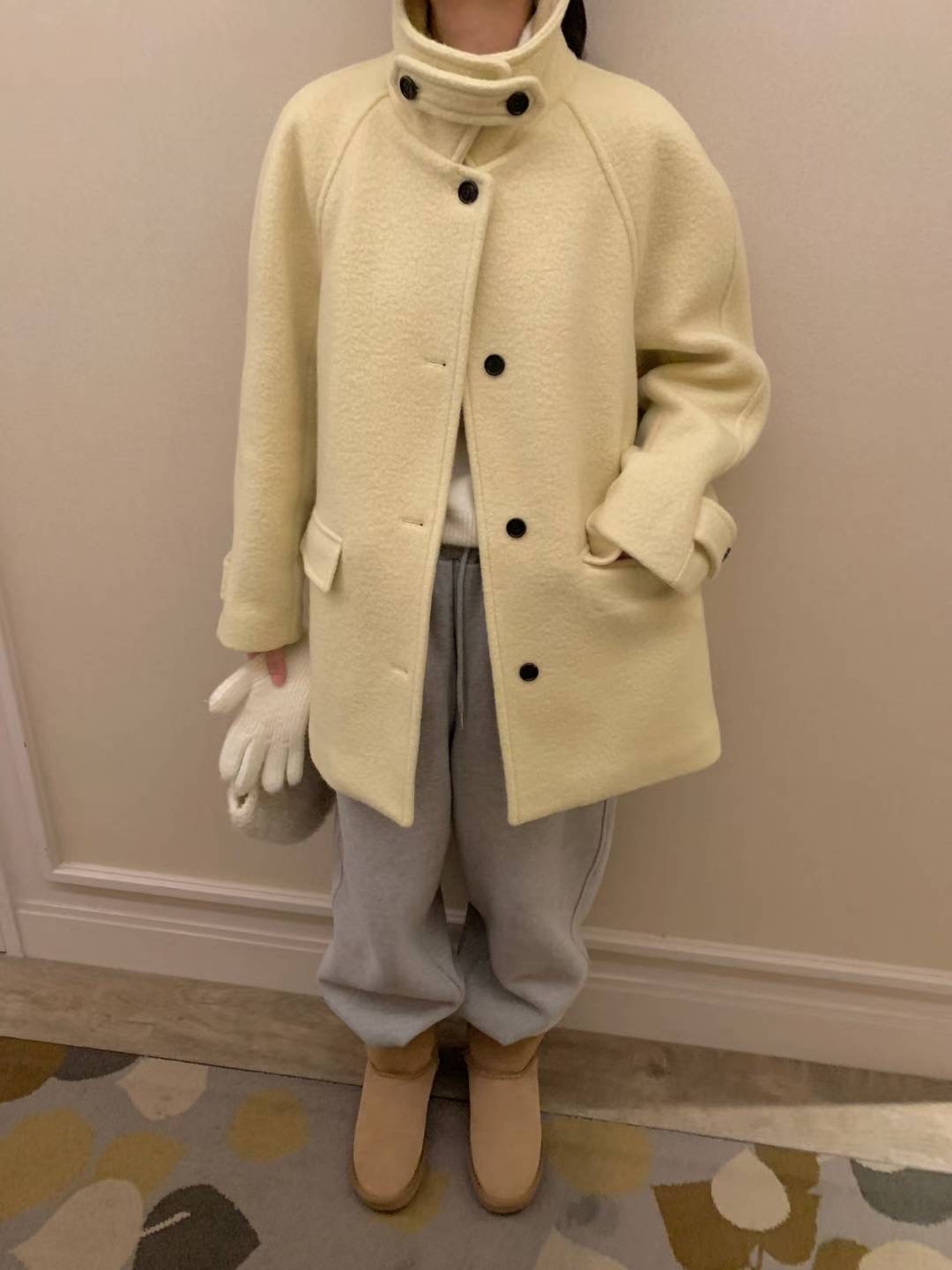 INOUF東大門㊣直郵女裝新款職業休閑人氣推薦時尚中長款大衣INOUF/FLUTTER中長款大衣圖色2