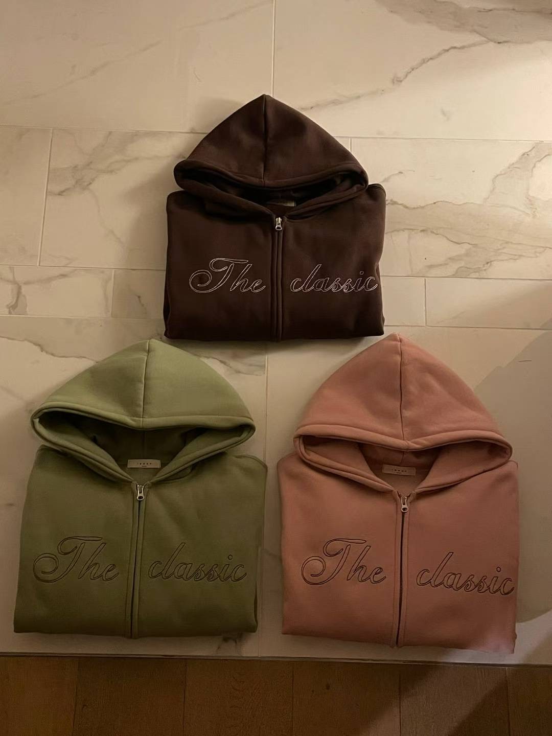 INOUF東大門㊣直郵女士新款推薦時尚25秋冬夾克連帽拉鏈衫抓絨INOUF/FLUTTER夾克