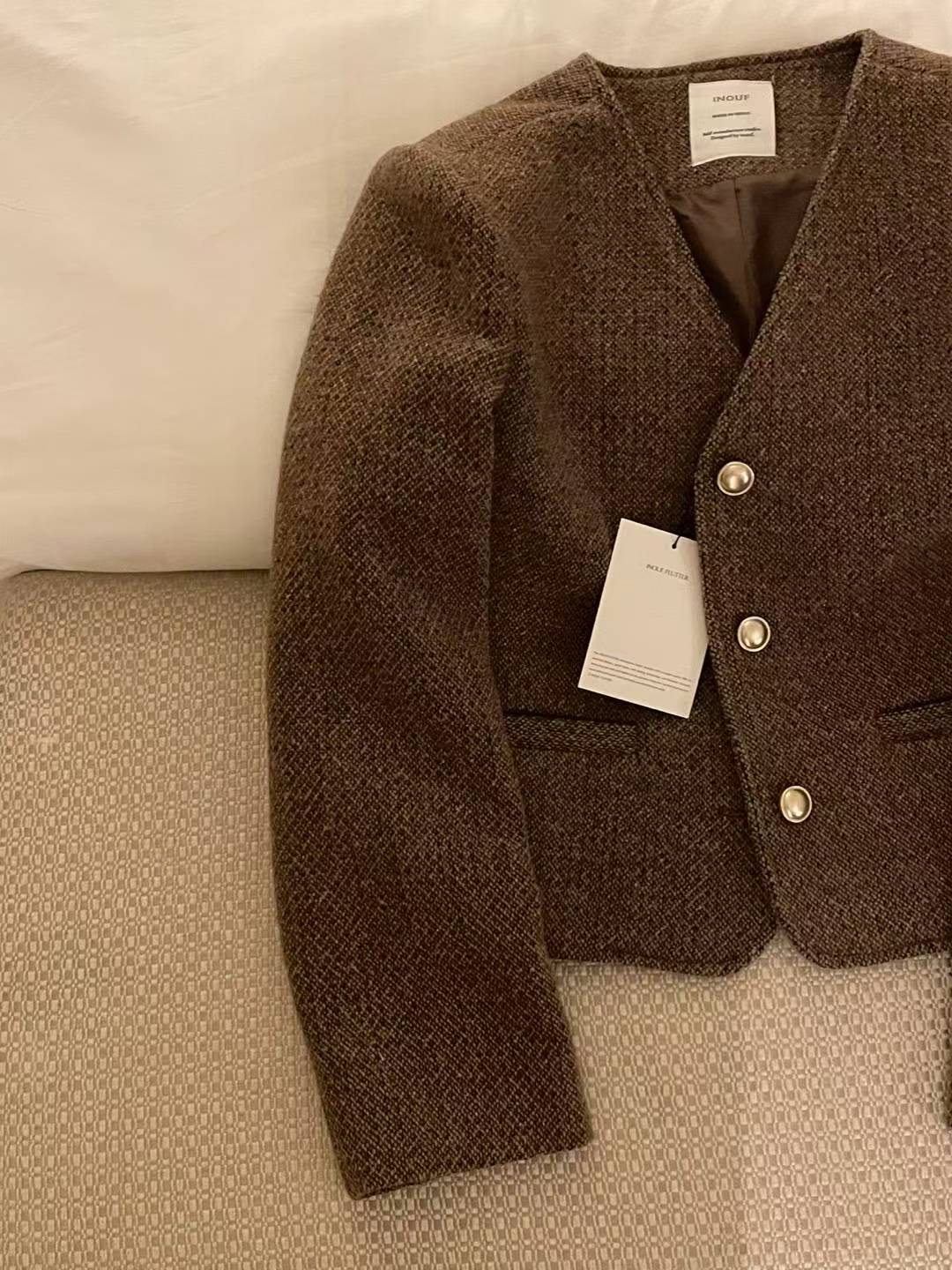 INOUF東大門㊣實拍女士新款推薦人氣熱賣25秋冬職業休閑夾克INOUF/FLUTTER夾克